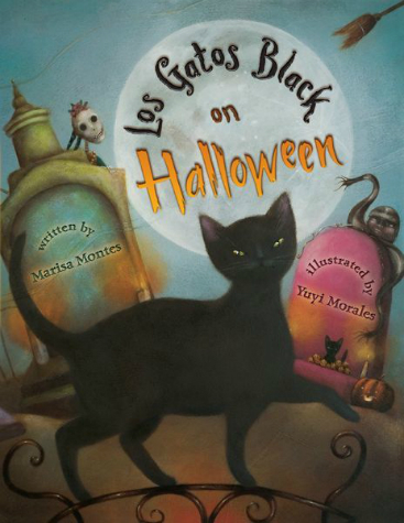 Los-Gatos-Black-on-Halloween-cover-Marisa-Montes-Yuyi-Morales
