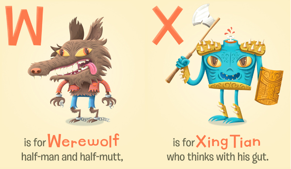 Monster-ABC-Kyle-Sullivan-Derek-Sullivan-W-Werewolf-X-Xingtian